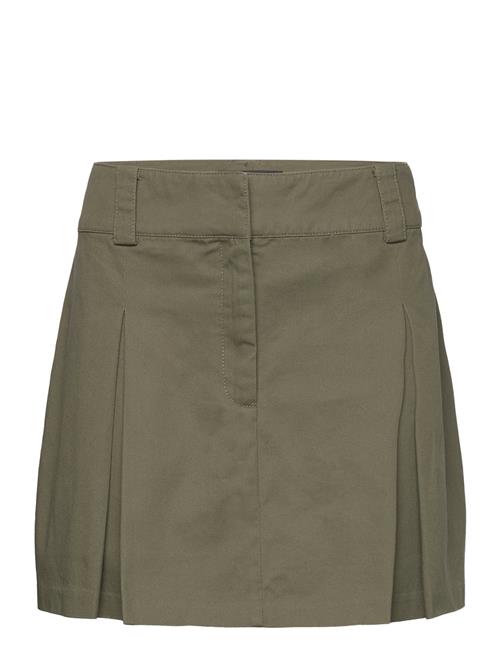 Mango Pleated Mini-Skirt Mango Khaki