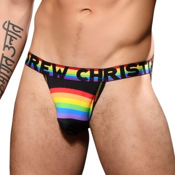 Andrew Christian Almost Naked Stripe Jock Flerfarvet-2 polyamid Medium Herre