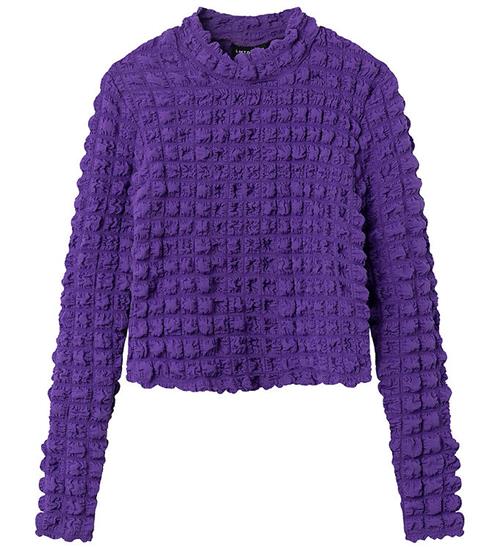 Se LMTD Bluse - NlfNunic - Cropped - Electric Purple ved KidsWorld