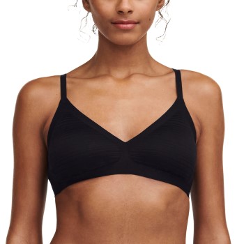 Se Chantelle Bh Soft Stretch Wirefree Padded Bralette Sort M/L Dame ved Timarco