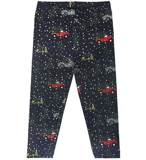 Se The New Siblings Leggings - TnsHoliday - Navy Blazer m. Print ved KidsWorld