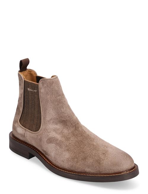 Se GANT St Akron Chelsea Boot GANT Beige ved Booztlet