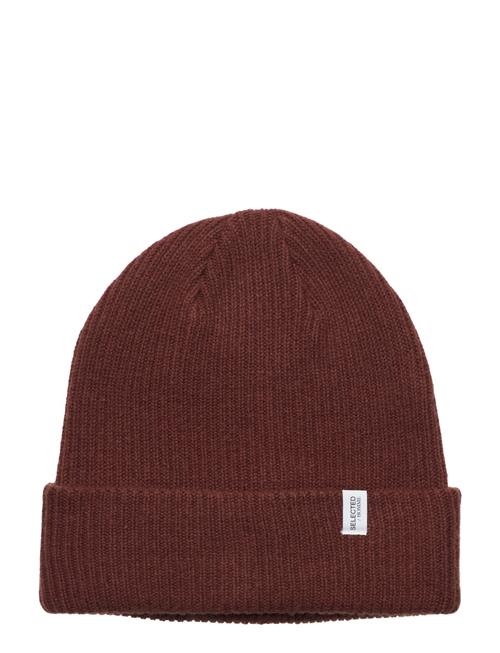 Se Selected Homme Slhcray Beanie Selected Homme Burgundy ved Booztlet