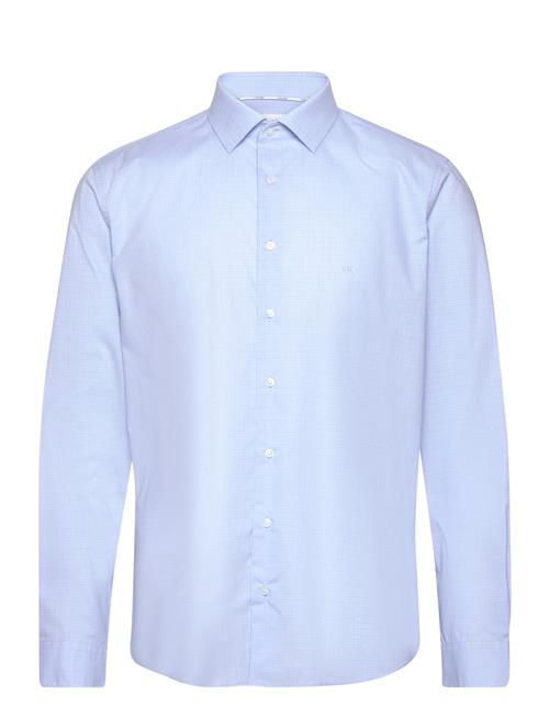 Calvin Klein Check Easy Care Fitted Shirt Calvin Klein Blue