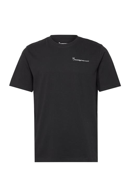 Knowledge Cotton Apparel Regular Fit Knowledge Back Print T- Knowledge Cotton Apparel Black