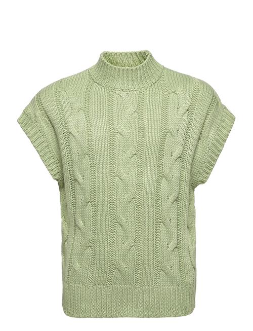 Se Grunt Brie Knit Vest Grunt Green ved Booztlet