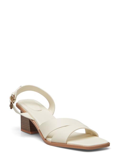 Block-Heel Sandals Mango White