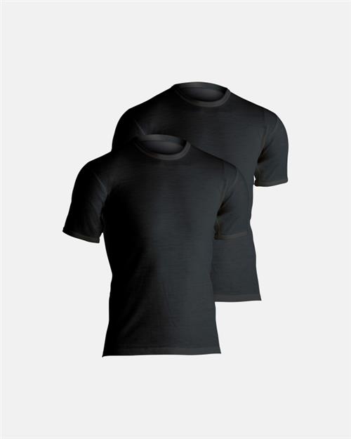 T-shirts 2-pak | 100 merino uld | Sort