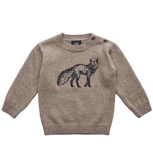 Se Sofie Schnoor Petit by Sofie Schnoor Bluse - Strik - Light Beige m. RÃ¦v ved KidsWorld