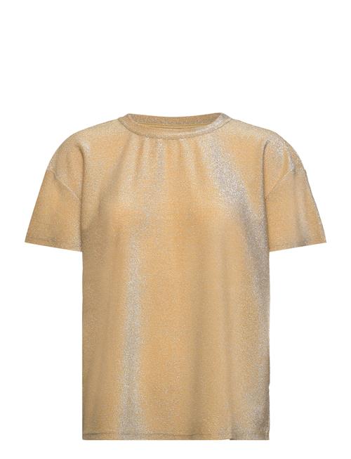 Coster Copenhagen Shimmer Tee In Lurex Jersey Coster Copenhagen Gold