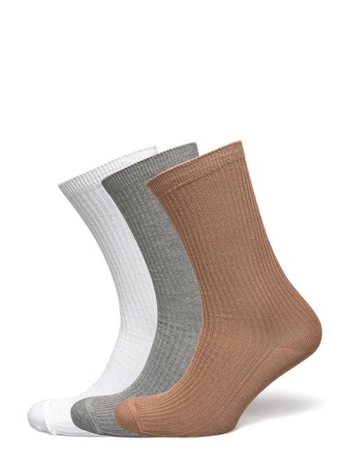 Se Becksöndergaard Telma Solid Sock 3 Pack Becksöndergaard Patterned ved Booztlet