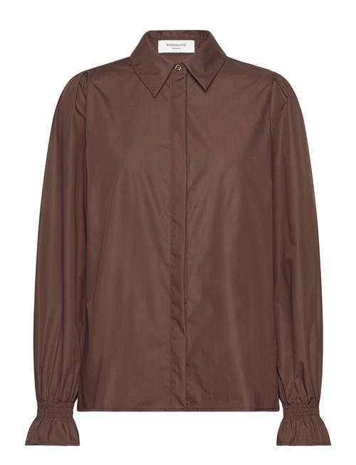 Shirt W/ Smock Detail Rosemunde Brown