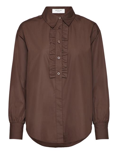 Rosemunde Rwsebony Shirt W/Ruffles Rosemunde Brown