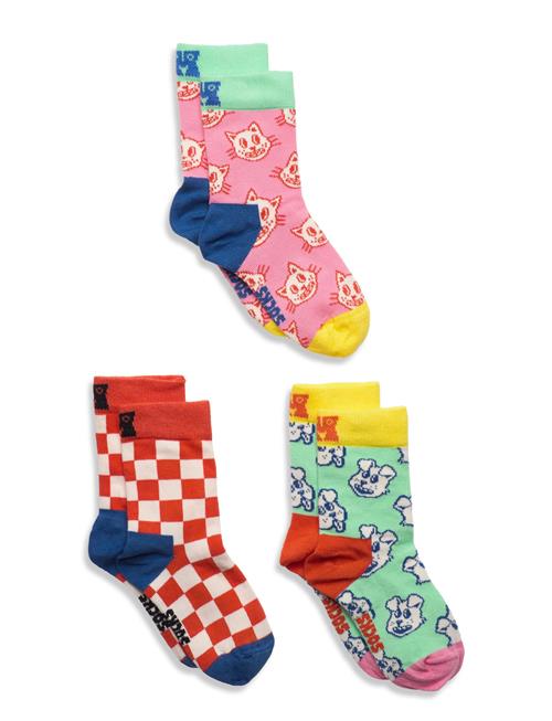 Happy Socks Kids 3-Pack Boozt Gift Set Happy Socks Patterned