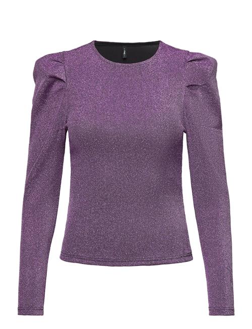 ONLY Onlrich L/S Glitter Puff Top Cs Jrs ONLY Purple