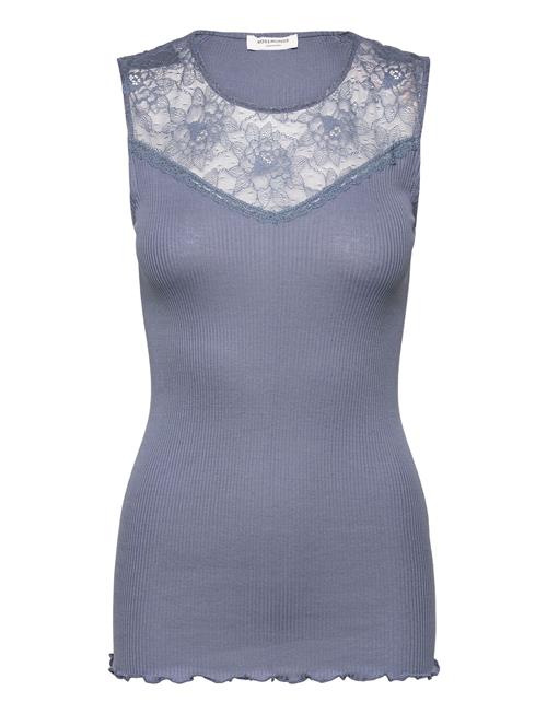 Rosemunde Silk Top Regular W/ Lace Rosemunde Blue