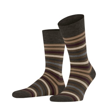 Falke KGaA Falke Strømper Stripe Socks Brun Str 47/50 Herre