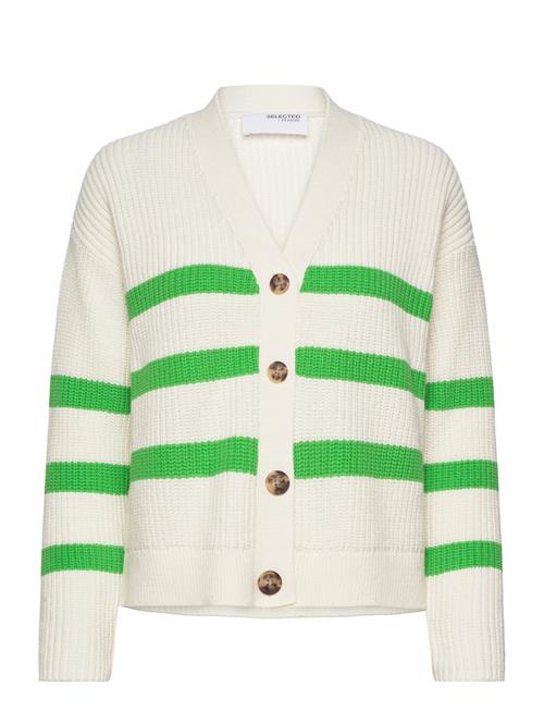 Selected Femme Slfbloomie Ls Knit V-Neck Cardigan Noos Selected Femme Cream