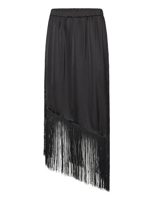 NORR Gili Fringe Skirt NORR Black