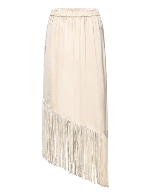 NORR Gili Fringe Skirt NORR Cream