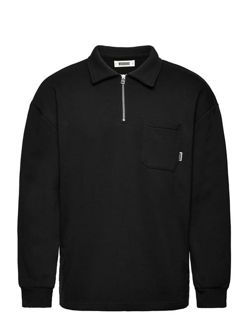 Dom Half-Zip Sweat Woodbird Black