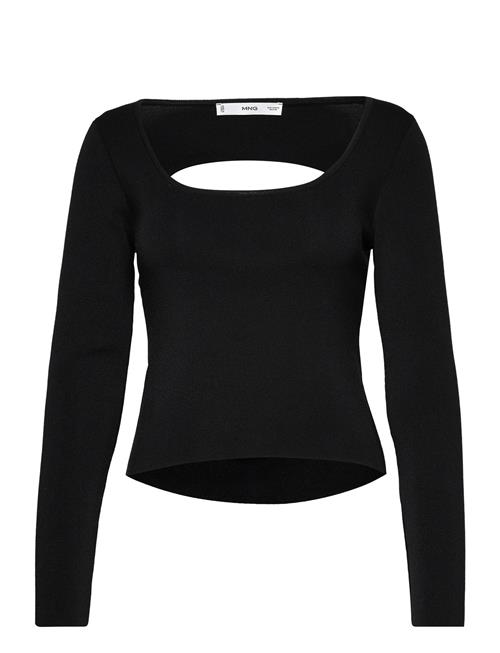 Se Mango Open-Back Sweater Mango Black ved Booztlet