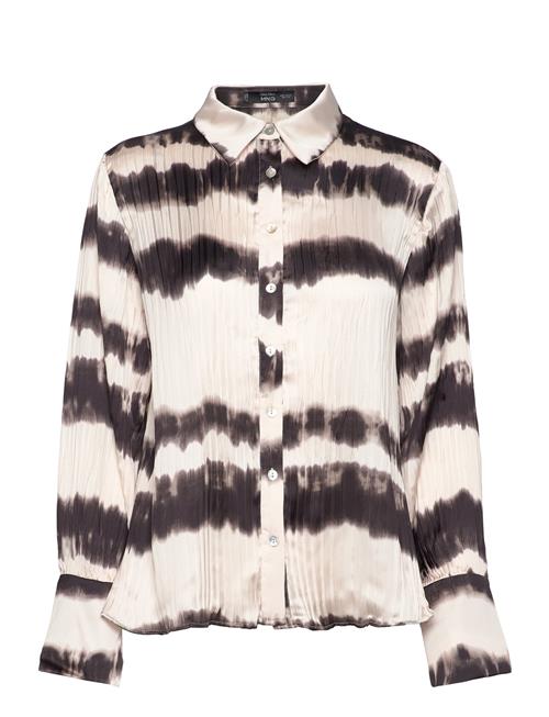 Mango Tie-Dye Pleated Shirt Mango Patterned