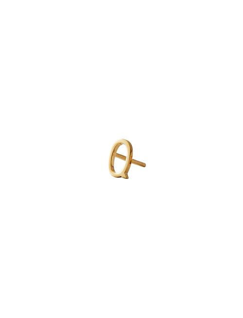 Se Design Letters Earring Studs Archetypes, Gold, A-Z Design Letters Gold ved Booztlet