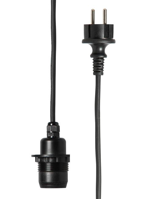 Watt & Veke Outdoor Cable E27 5M Watt & Veke Black