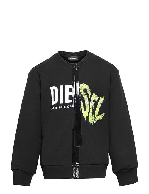 Se Diesel Sbiaysplit Over Sweat-Shirt Diesel Black ved Booztlet