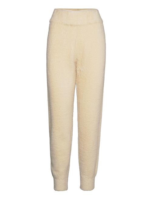 Se Jakke Amy Faux Fur Knitted Jogging Pants Jakke Cream ved Booztlet