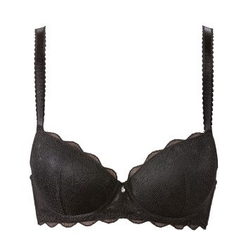 Trofé Trofe Julia Lace Padded Bra Bh Sort polyamid A 70 Dame