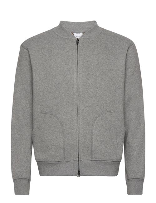 Mango Wool-Blend Bomber Sweatshirt Mango Grey