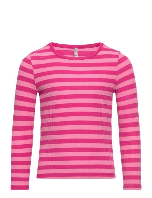 Se Kids Only Kmgella L/S Top Jrs Kids Only Pink ved Booztlet