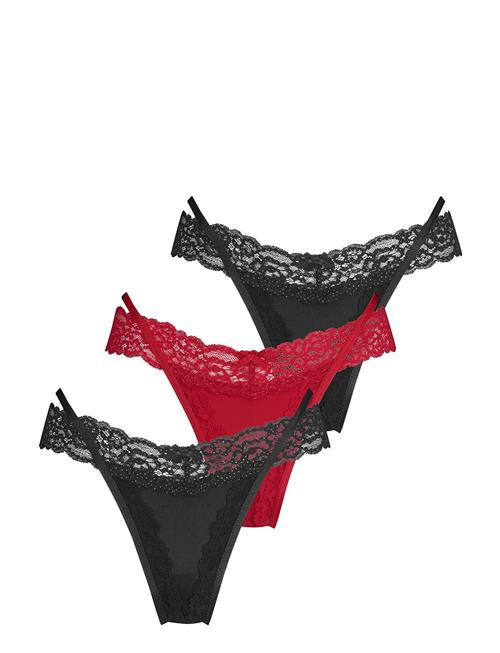 Hunkemöller 3-Pack Willow Ulv String Hunkemöller Black