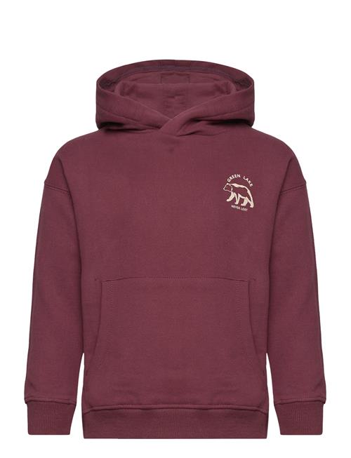 Mango Cotton-Blend Message Sweatshirt Mango Burgundy