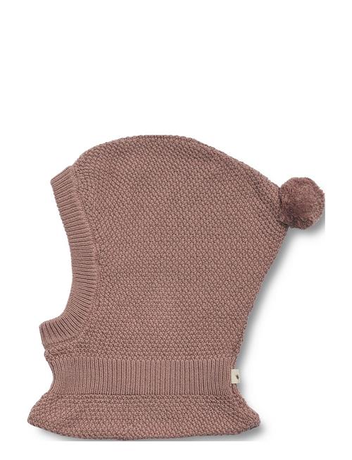 Wheat Knitted Balaclava Pomi Wheat Pink