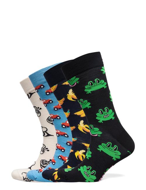 Happy Socks 4-Pack Boozt Gift Set Happy Socks Patterned