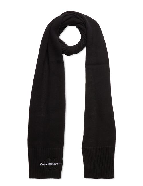 Calvin Klein Monologo Embro Knit Scarf Calvin Klein Black