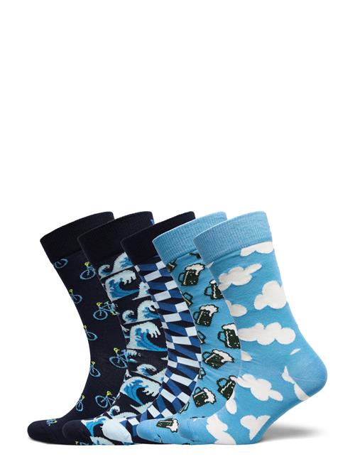 Happy Socks 5-Pack Boozt Gift Set Happy Socks Navy