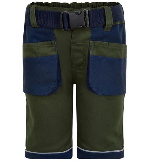 Minymo Arbejdsshorts - GrÃ¸n/Navy