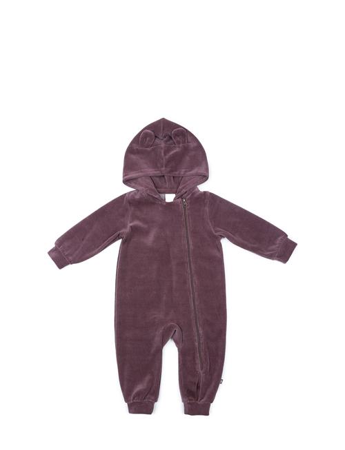 Se Smallstuff Jumpsuit Velour, Dark Rose Smallstuff Purple ved Booztlet