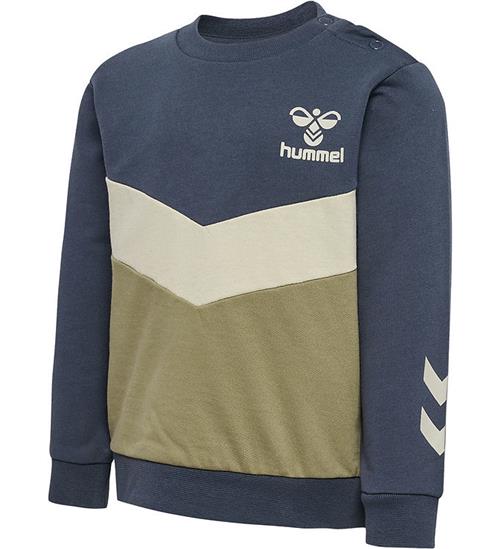 Hummel Hummel Sweatshirt - hmlSkye - Ombre Blue m. StÃ¸vet ArmygrÃ¸n