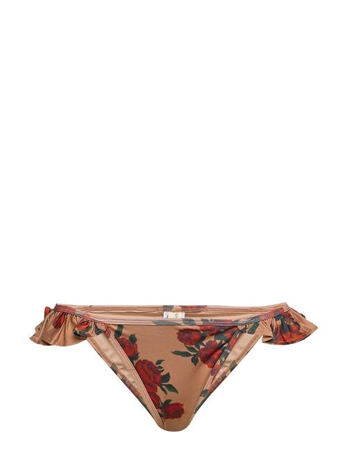 Underprotection Rita Bikini Briefs Warm Beige Underprotection Patterned