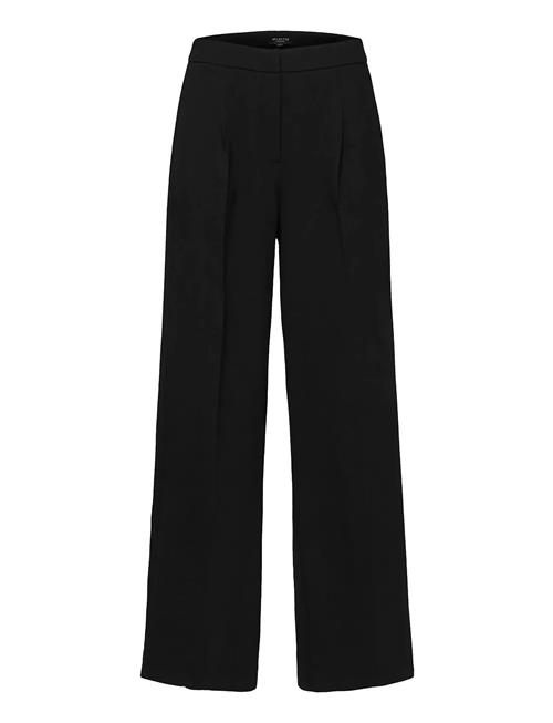 Slftinni Mw Wide Pant N Selected Black