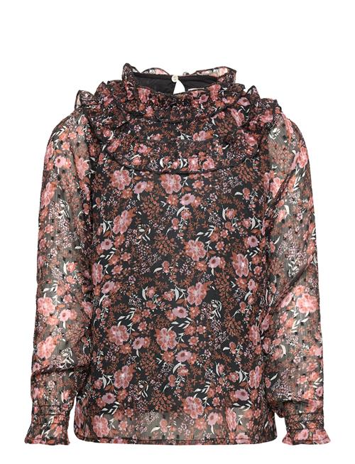 Se Creamie Blouse Flower Dobby Creamie Black ved Booztlet