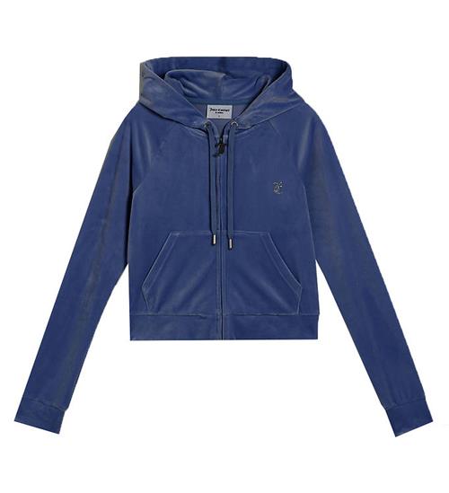 Se Juicy Couture - Teen Juicy Couture Cardigan - Robertson - Velour - Blue Depths ved KidsWorld