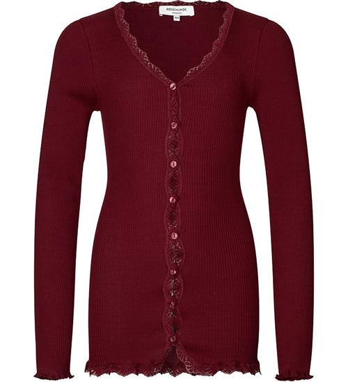 Se Rosemunde Rosemunde Cardigan - Silke/Bomuld - Cabernet m. Blonder ved KidsWorld