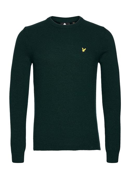 Se Lyle & Scott Crew Neck Lambswool Blend Jumper Lyle & Scott Green ved Booztlet