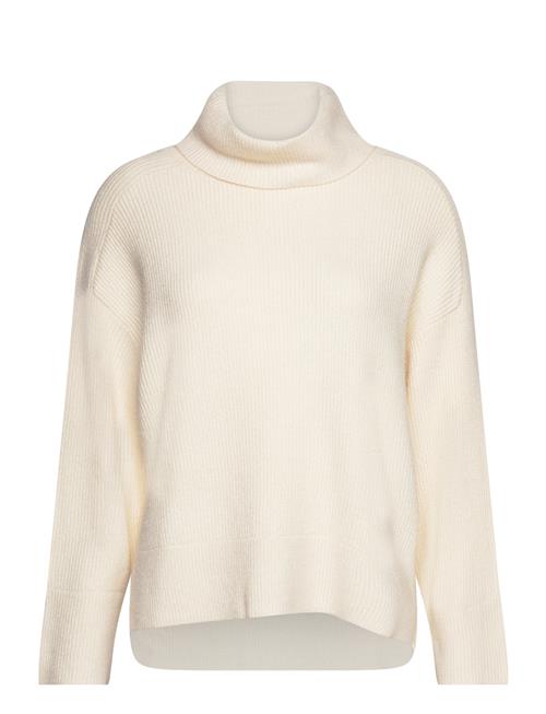 Se Tom Tailor Knit Rib Turtleneck Tom Tailor Beige ved Booztlet